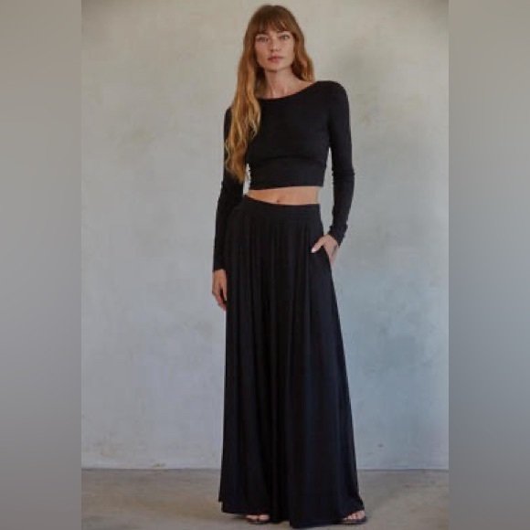 By Together Pants - SOLD OUT By Together Brandie Knit Wide Leg Pants
